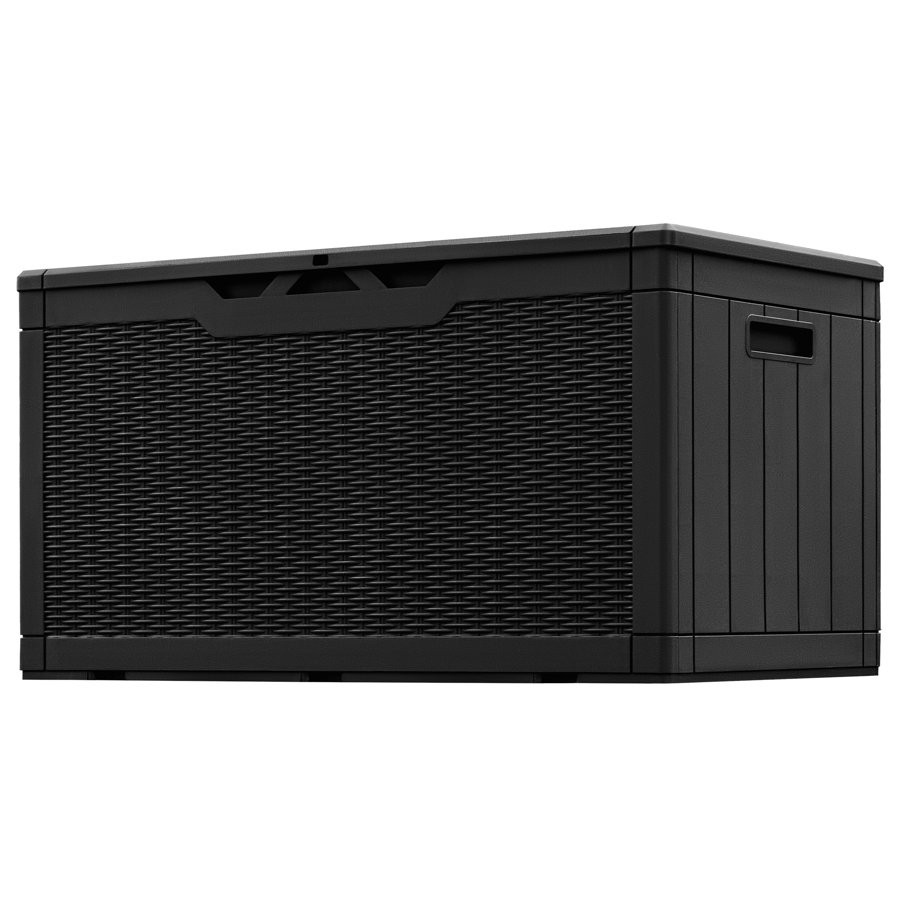 Furmax 100 Gallon Plastic Lockable Deck Box in Black